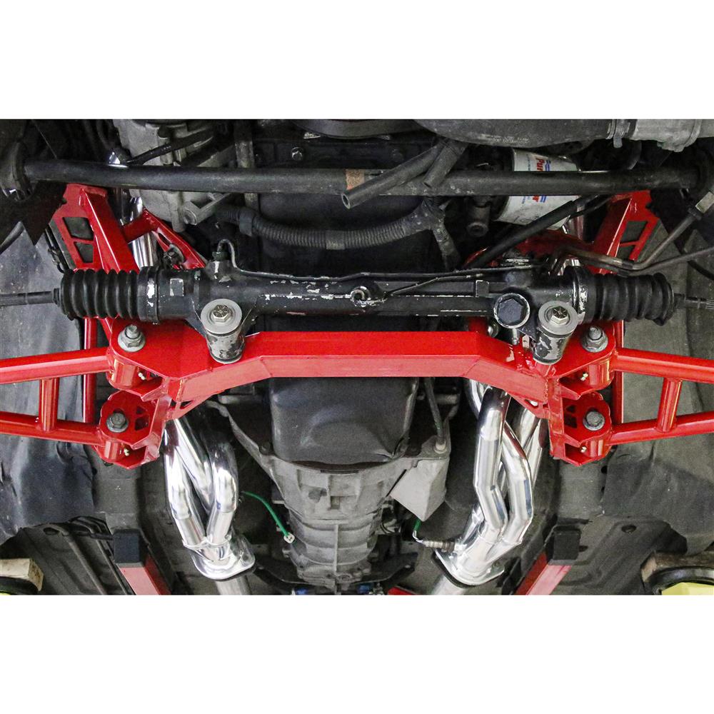 1994-04 Mustang BMR Premium Tubular K-Member - Coilovers - Modular  - Red