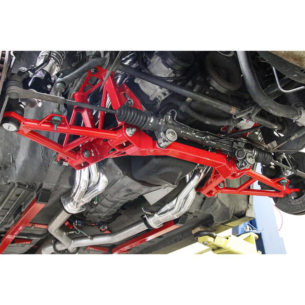 1994-04 Mustang BMR Premium Tubular K-Member - Coilovers - Modular  - Red