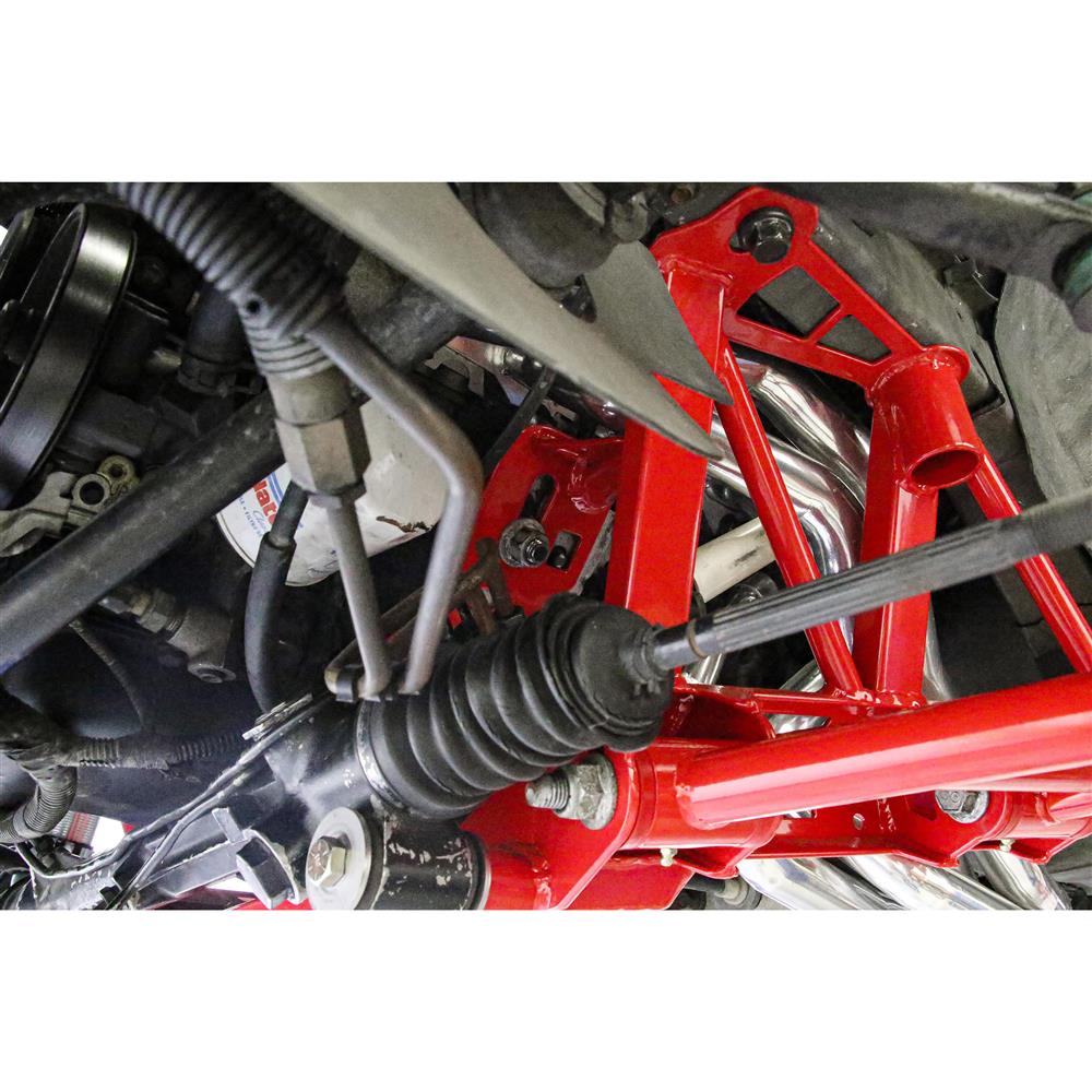 1994-04 Mustang BMR Premium Tubular K-Member - Coilovers - Modular  - Red