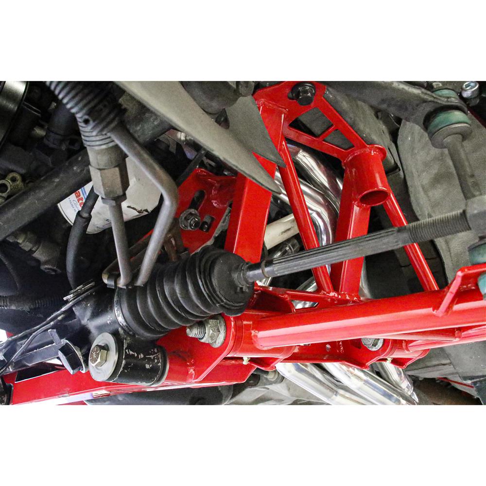 1994-04 Mustang BMR Premium Tubular K-Member - Coilovers - Modular  - Red