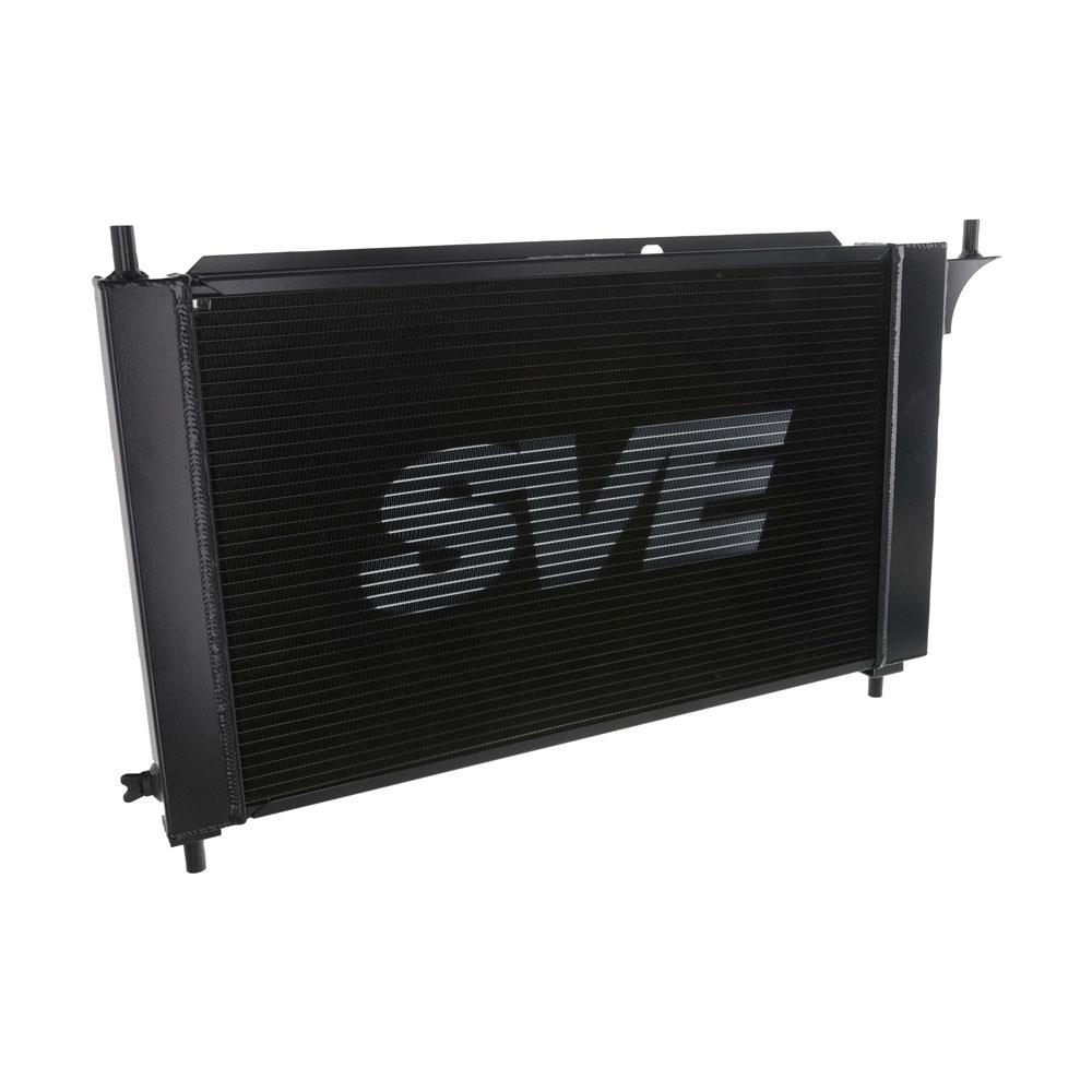 1996 Mustang SVE Aluminum Radiator & Rubber Hose Kit  - Black 4.6 2V