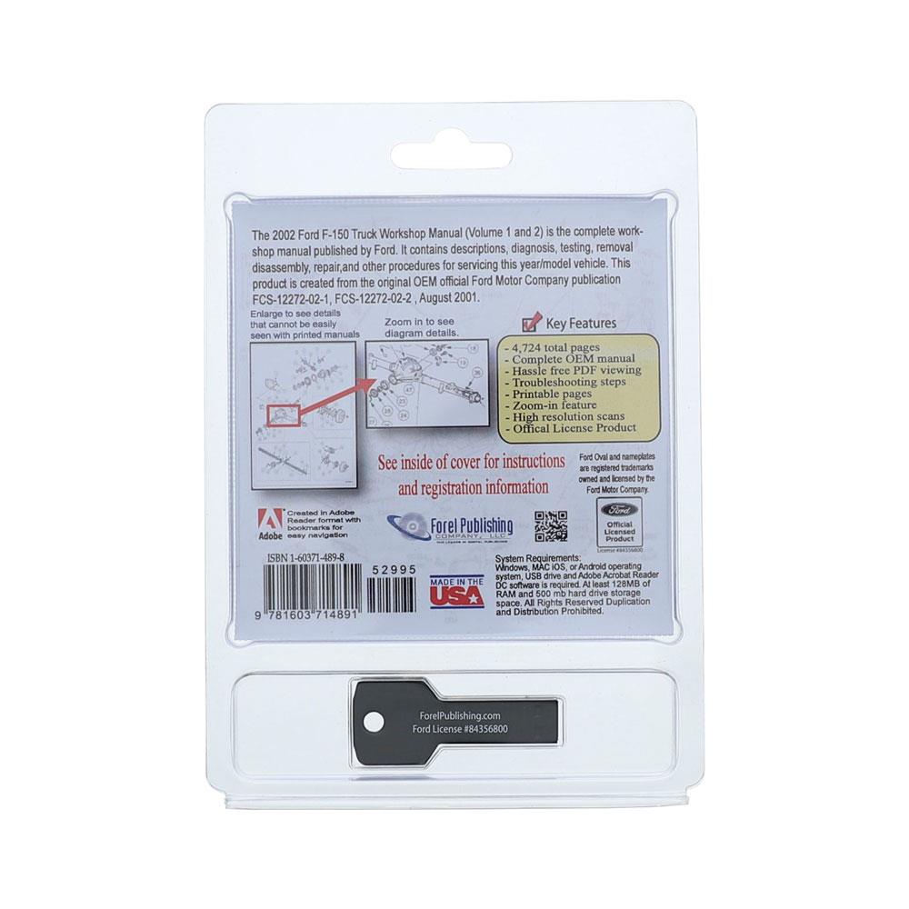2002 F-150 SVT Lightning Complete Workshop Manual - USB