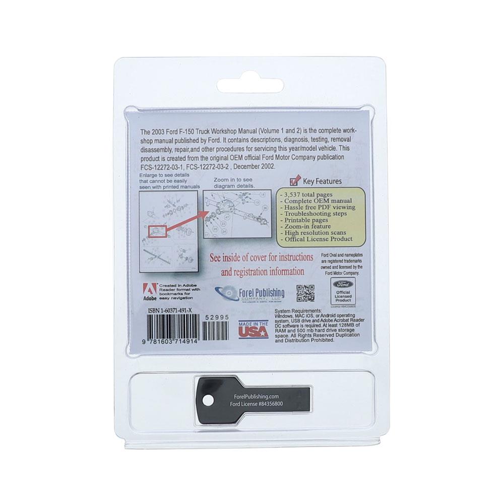 2003 F-150 SVT Lightning Complete Workshop Manual - USB