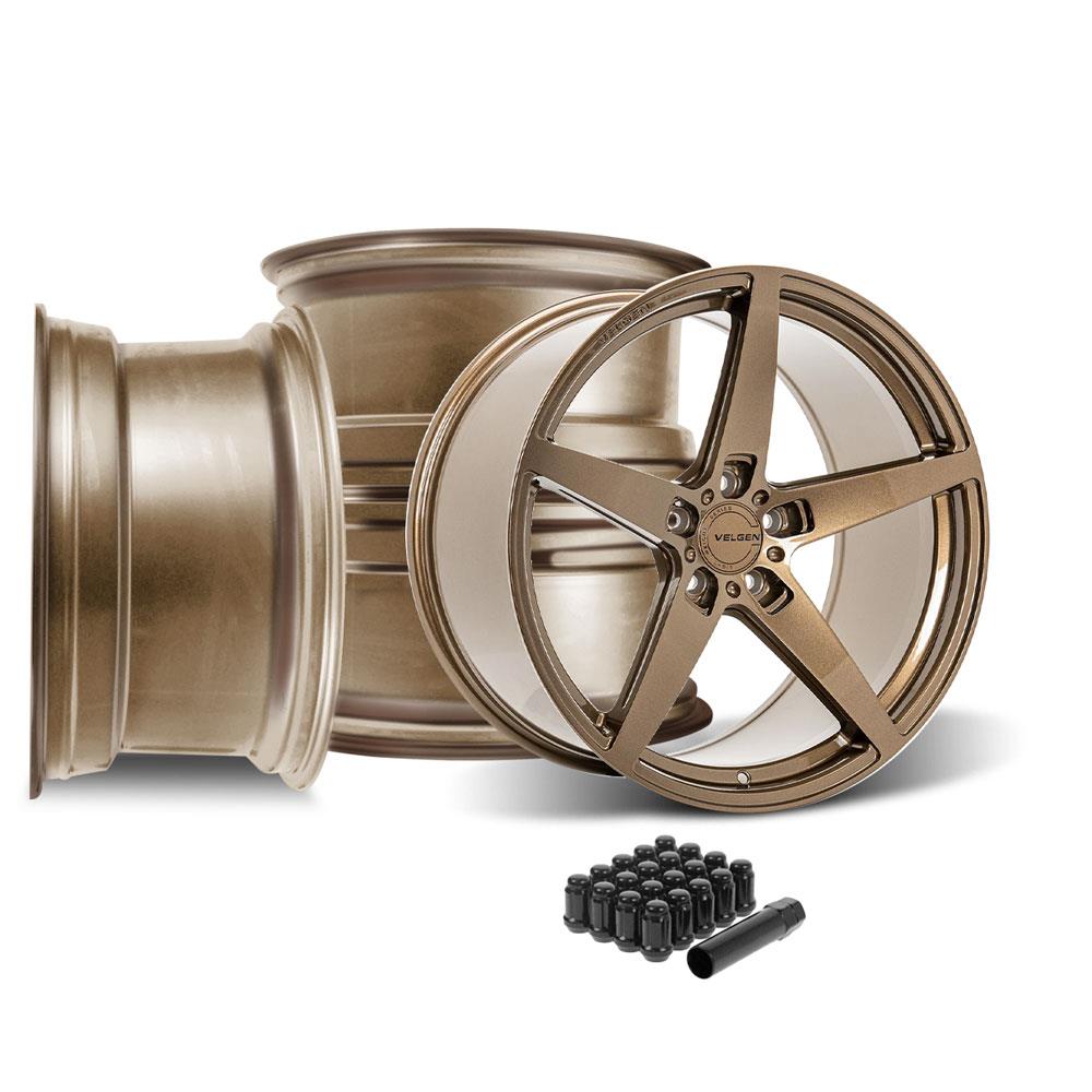 2005-2014 Mustang Velgen Classic5 V2 Wheel Kit - 20X10/11 - Gloss Bronze