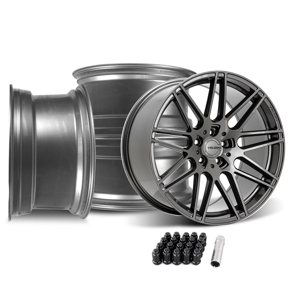 2005-2014 Mustang Velgen VF9 Wheel Kit - 20x10/11 - Gloss Gunmetal