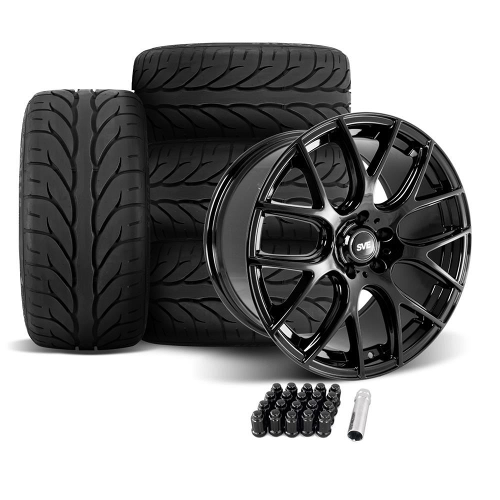 2005-14 Mustang SVE Drift Wheel & Kenda Tire Kit - 18x10  - Gloss Black