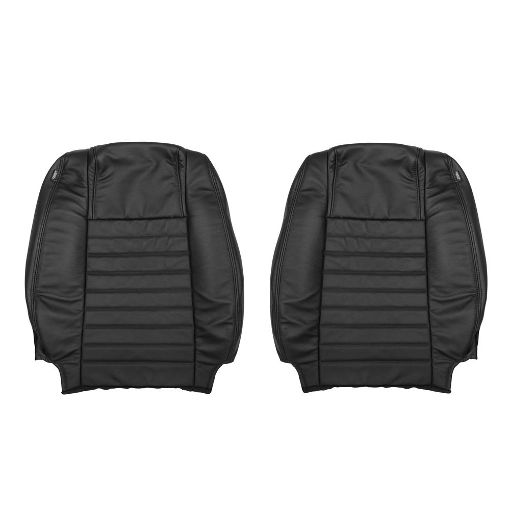 2005-09 Mustang Katzkin Seat Upholstery - Leather - Non Side-Impact Airbag - Black GT/V6 Coupe