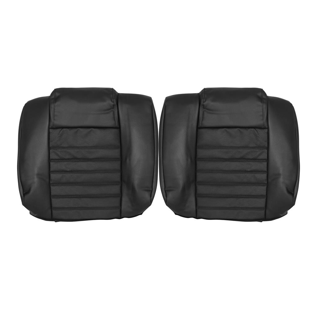 2005-09 Mustang Katzkin Seat Upholstery - Leather - Non Side-Impact Airbag - Black GT/V6 Coupe