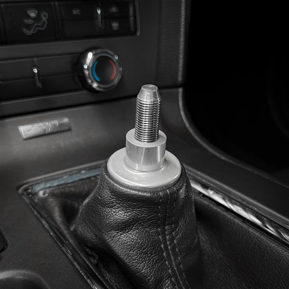 2005-14 Mustang Billetworkz Shift Boot Retainer - Brushed Aluminum