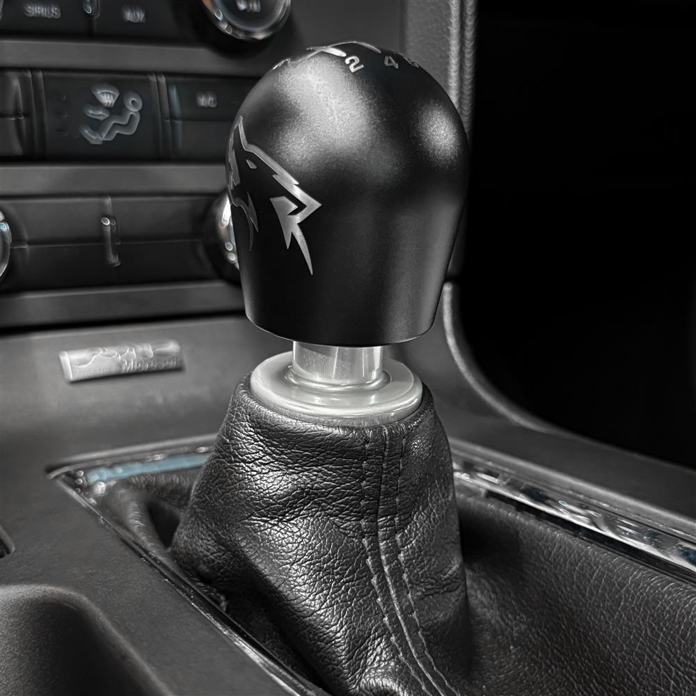 2005-14 Mustang Billetworkz Shift Boot Retainer - Brushed Aluminum