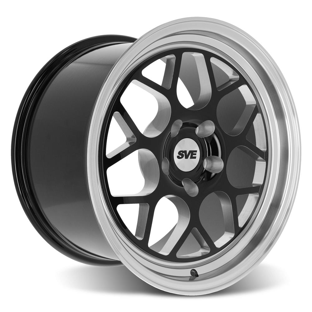 Mustang SVE Drag Comp Wheel Kit - 17x4.5/17x10 - Gloss Black | 05-14