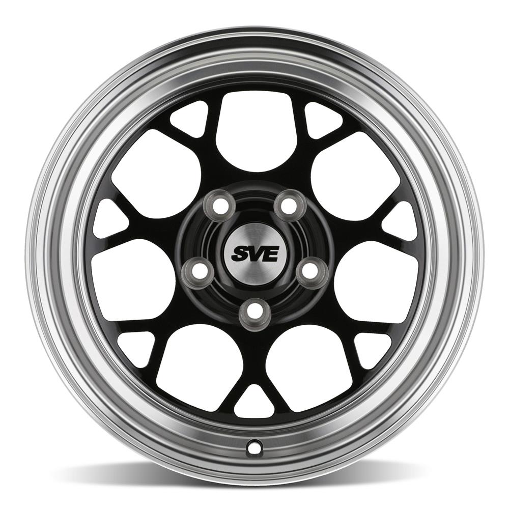 2005-14 Mustang SVE Drag Comp Wheel & Tire Kit - 17x4.5 & 15x10  - Gloss Black - M/T Tires