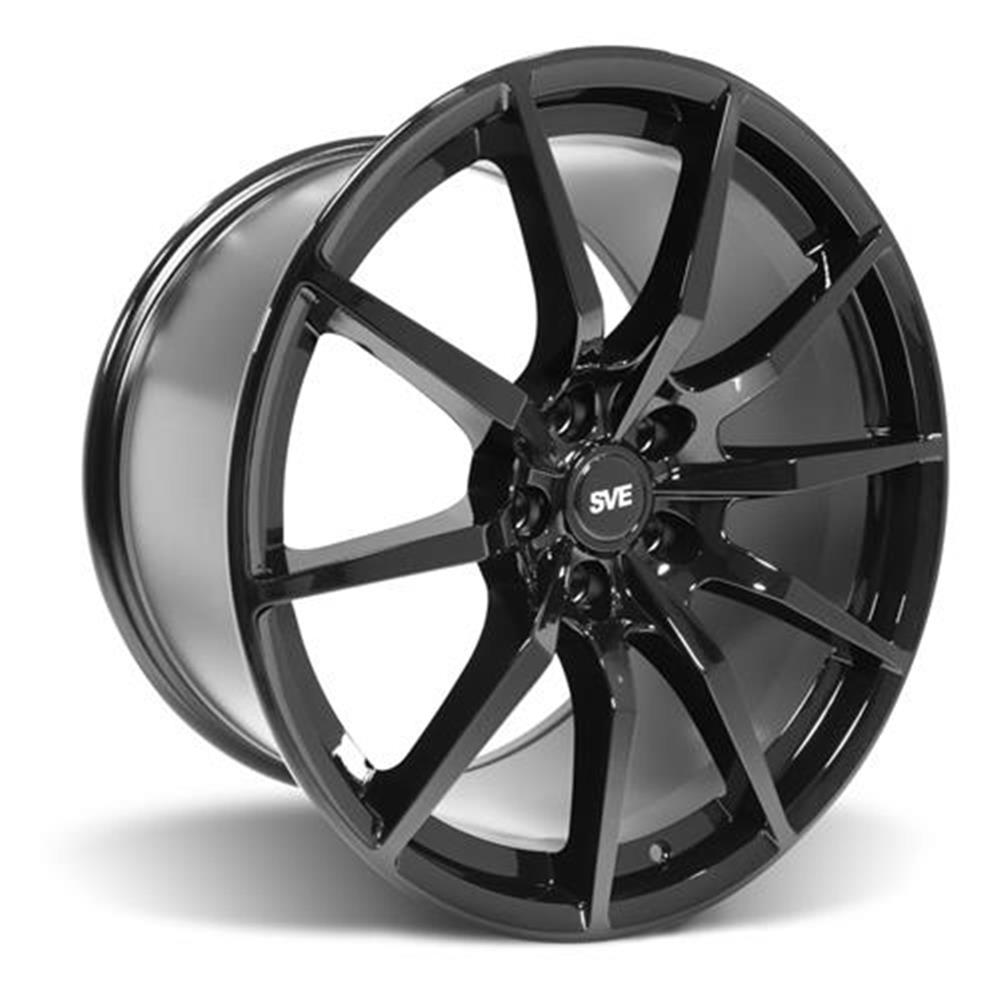 2005-2014 Mustang SVE S350 Wheel & Firestone Tire Kit - 19x10 - Gloss Black