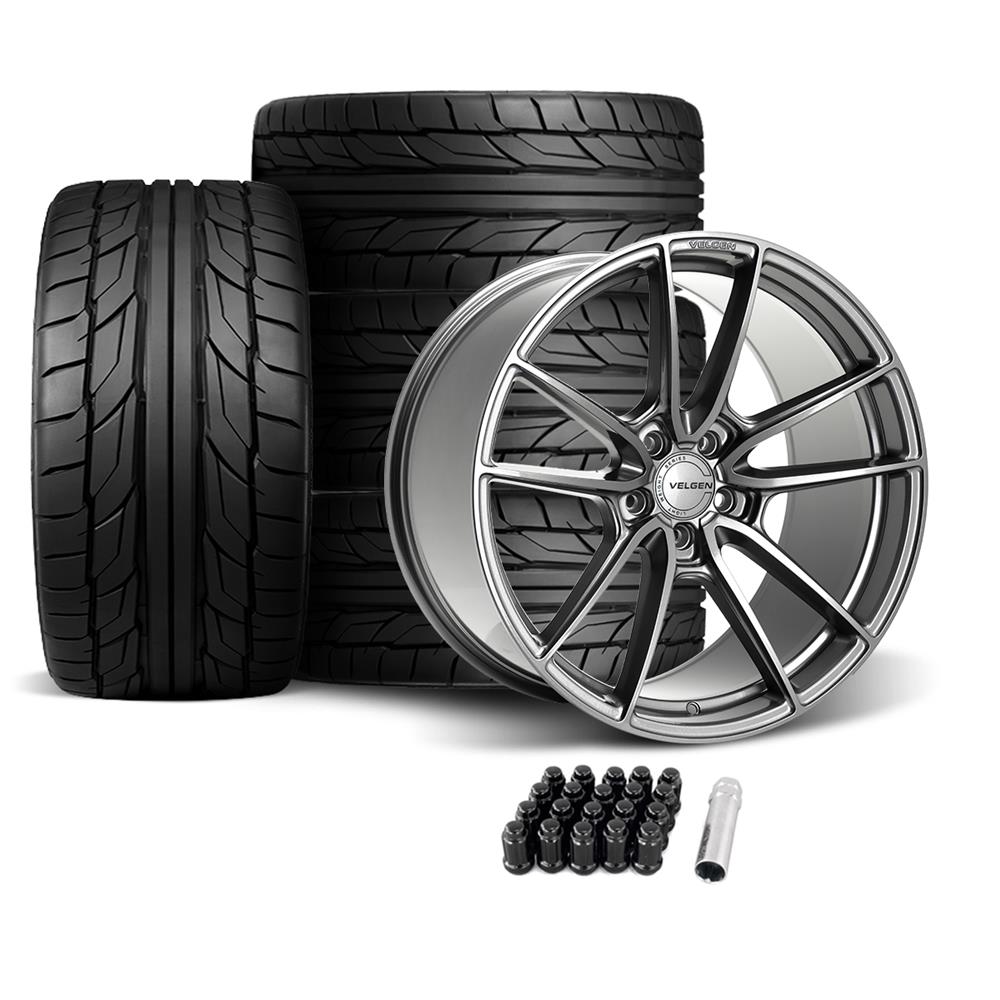 2005-14 Mustang Velgen VF5 Wheel & Nitto Tire Kit - 20x10/11 - Gunmetal