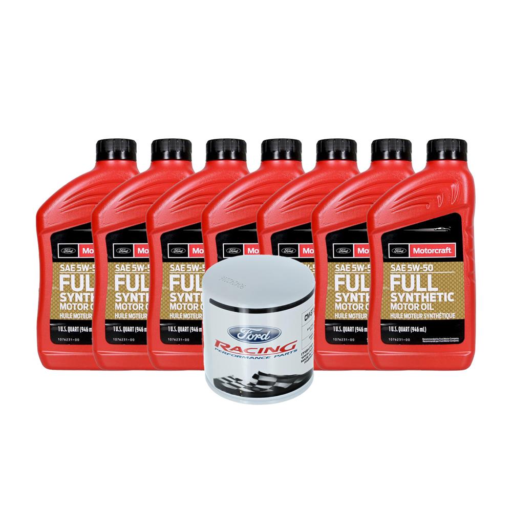 2007-12 Mustang Motorcraft  Oil Change Kit with Ford Racing Filter - 5w50 GT500