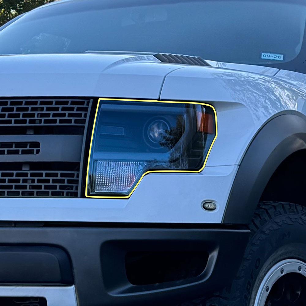 2010-14 F-150 Raptor Anchor Room Headlight Lens Protection Film