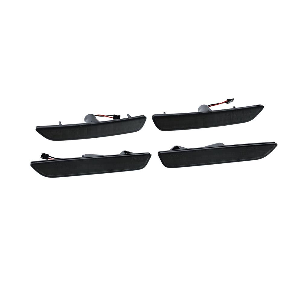 2010-14 Mustang Front & Rear LED Side Marker Light Kit - Smoked