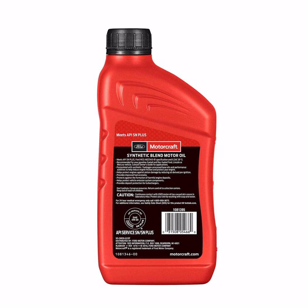 2011-14 F-150 Raptor Motorcraft Oil Change Kit - 5w20 5.4/6.2