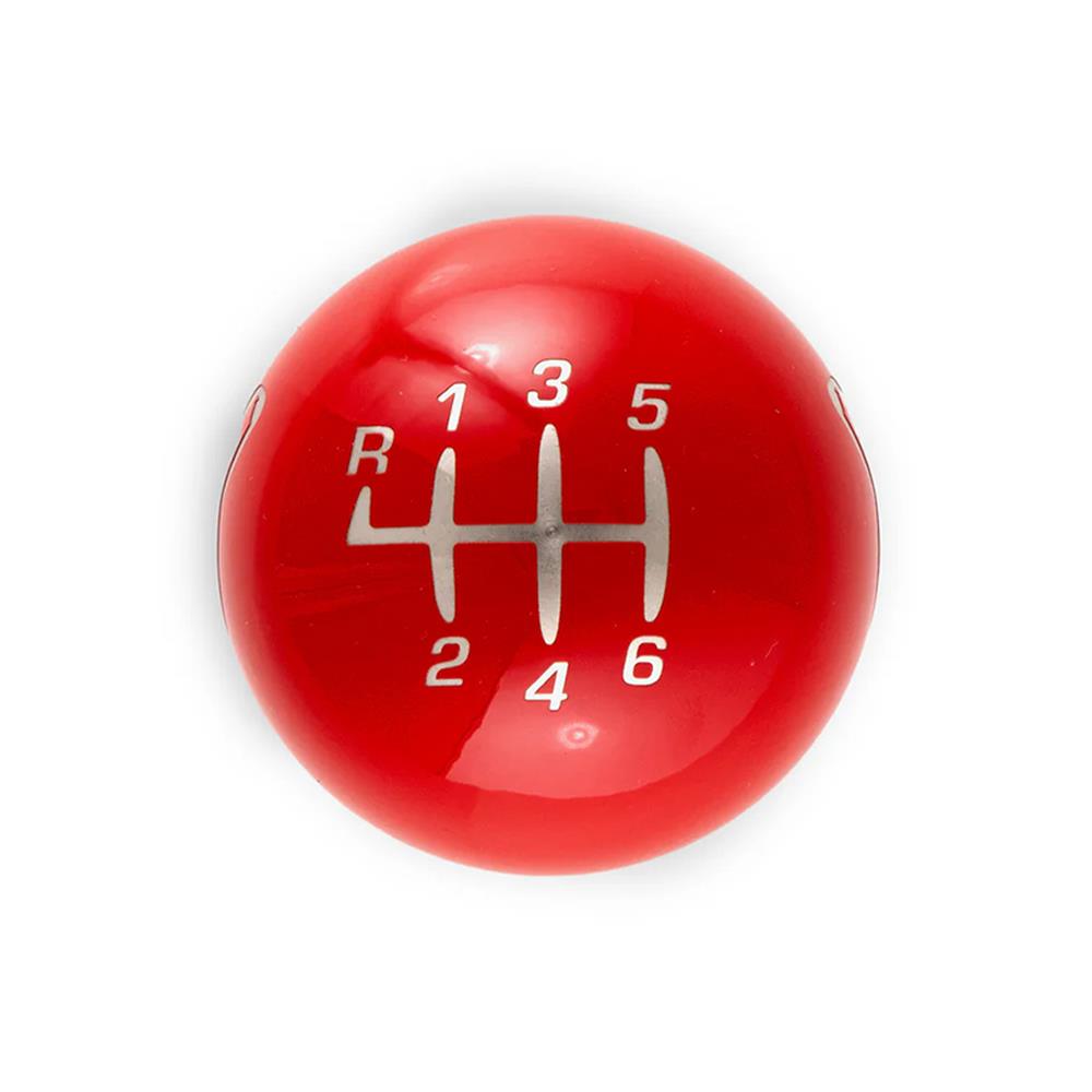 2011-14 Mustang Billetworkz Weighted Shift Knob - Coyote Engraved - Gloss Red