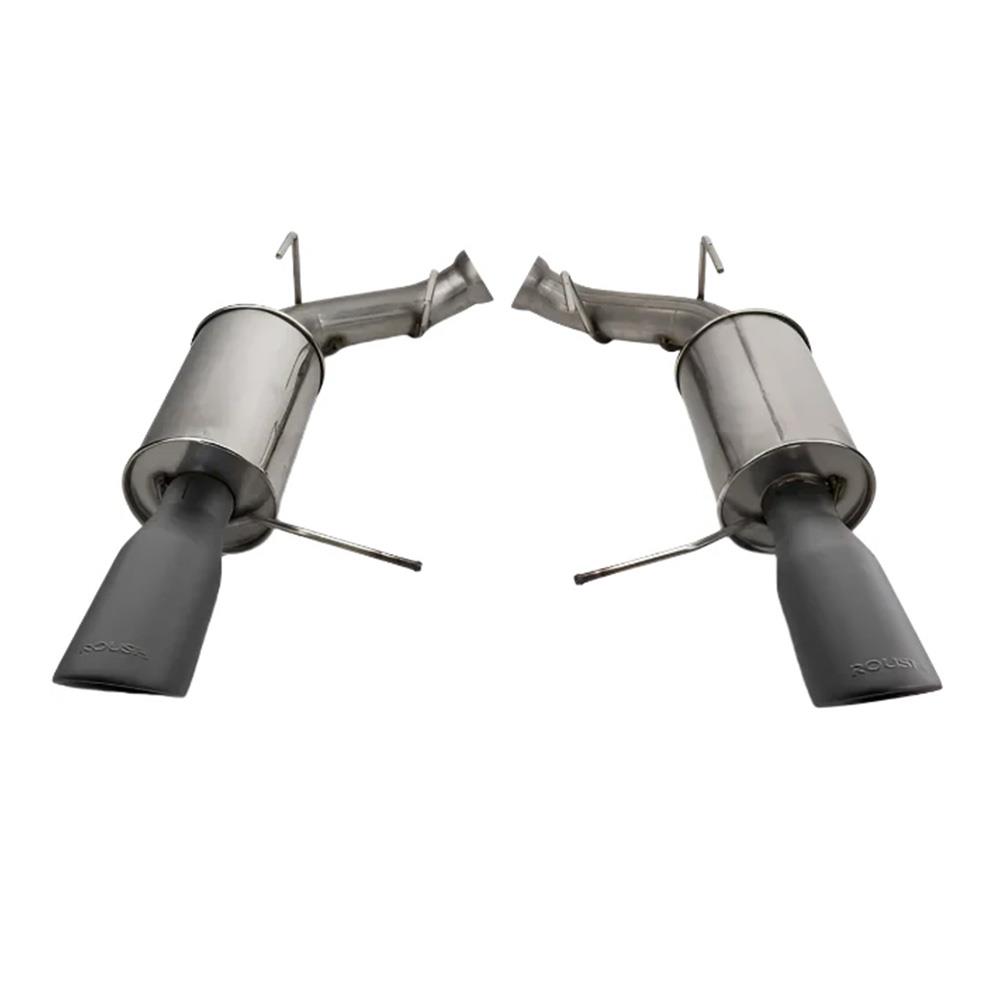 2011-14 Mustang Roush Axle Back Exhaust Kit  - Black Tips GT/GT500