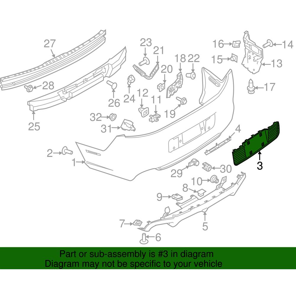 2013-14 Mustang OEM Rear License Plate Surround