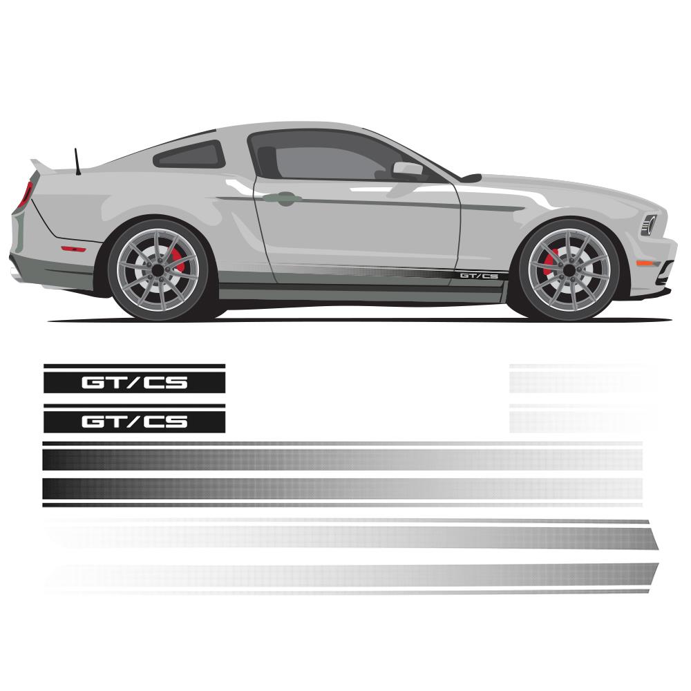 2013-2014 Mustang Phoenix Graphix California Special Decal Kit - Gloss Black