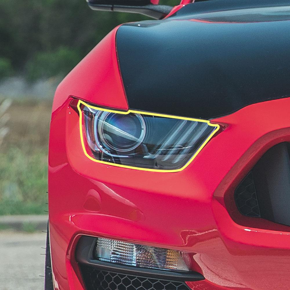 2015-17 Mustang Anchor Room Headlight Lens Protection Film