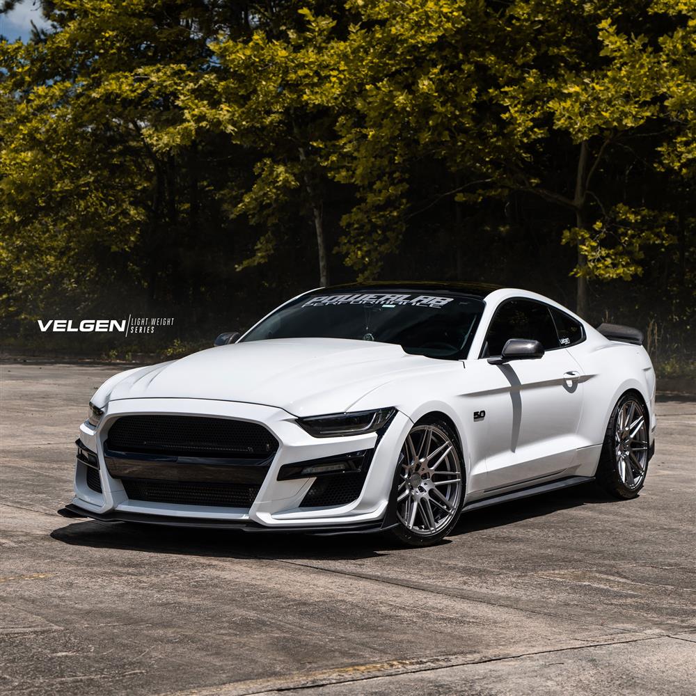 2015-2023 Mustang Velgen VF9 Wheel & MT Tire Kit - 20x10/11 - Gloss Gunmetal