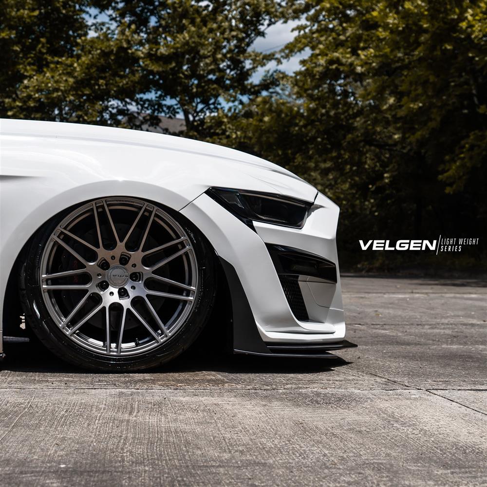 2015-2023 Mustang Velgen VF9 Wheel & MT Tire Kit - 20x10/11 - Gloss Gunmetal