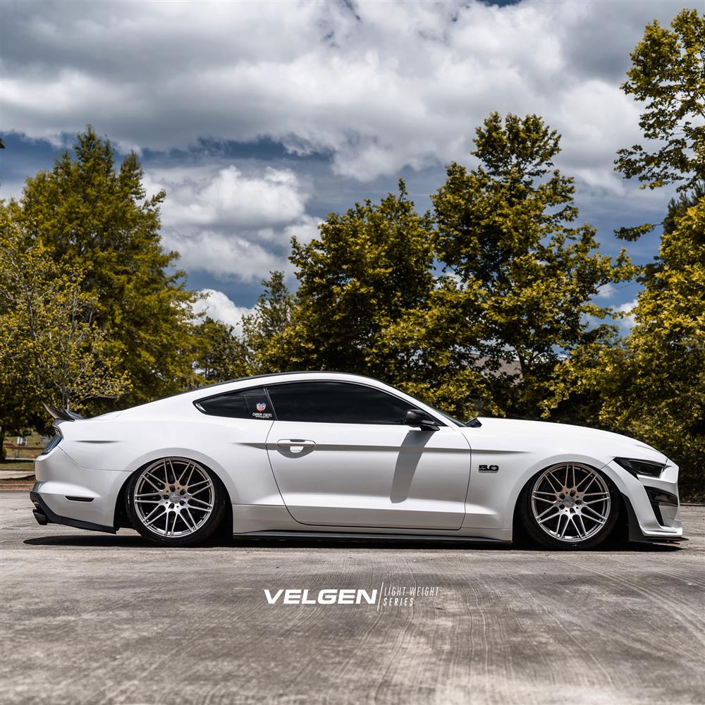 2015-2023 Mustang Velgen VF9 Wheel & MT Tire Kit - 20x10/11 - Gloss Gunmetal