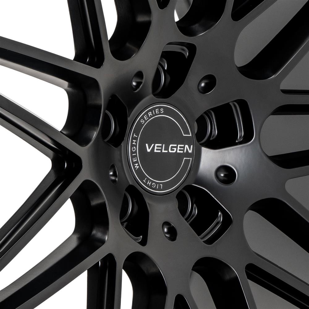 2015-2023 Mustang Velgen VF9 Wheel & MT Tire Kit - 20x10/11 - Satin Black