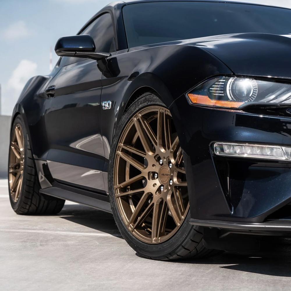 2015-2023 Mustang Velgen VF9 Wheel & Nitto Tire Kit - 20x10/11 - Gloss Bronze