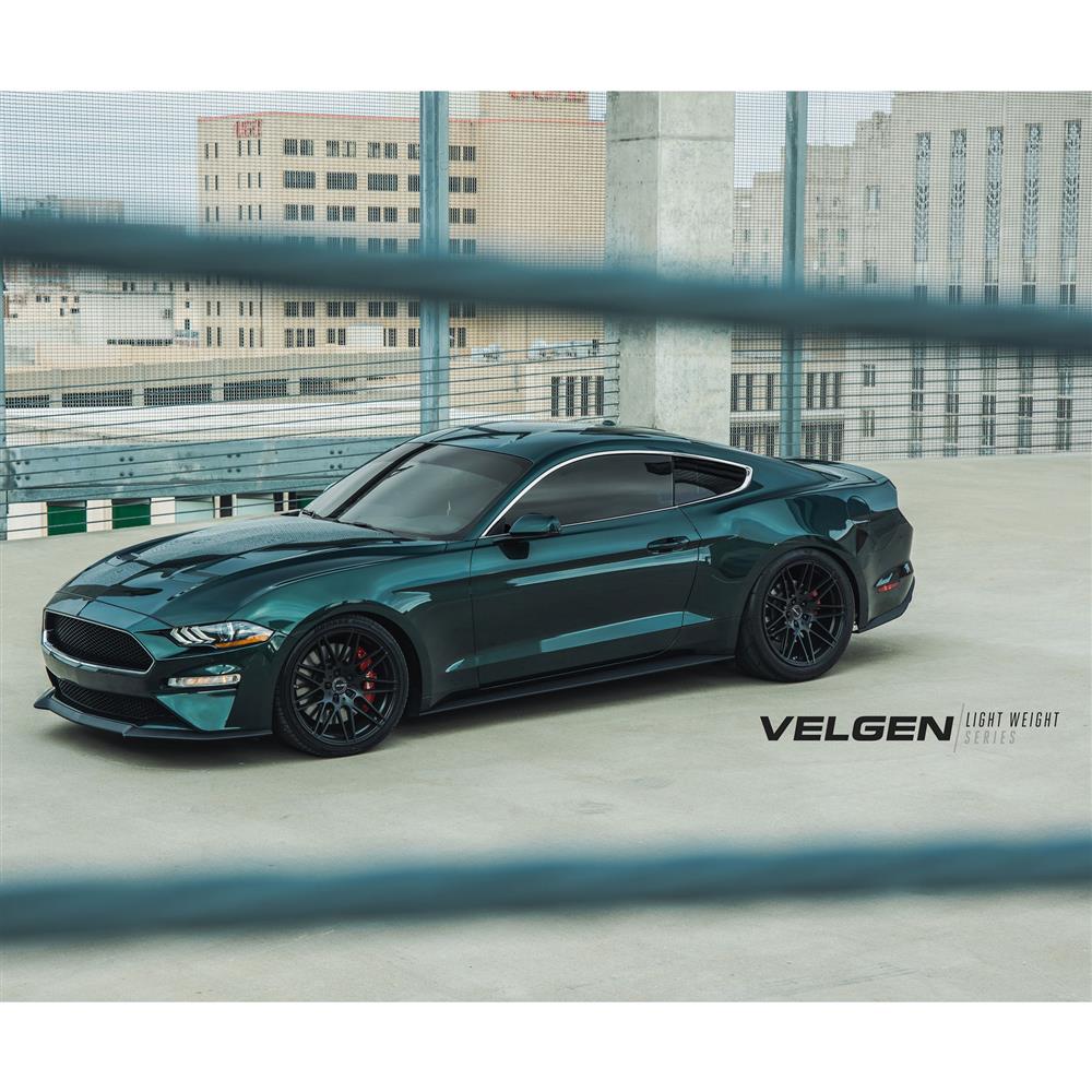 2015-2023 Mustang Velgen VF9 Wheel & MT Tire Kit - 20x10/11 - Satin Black