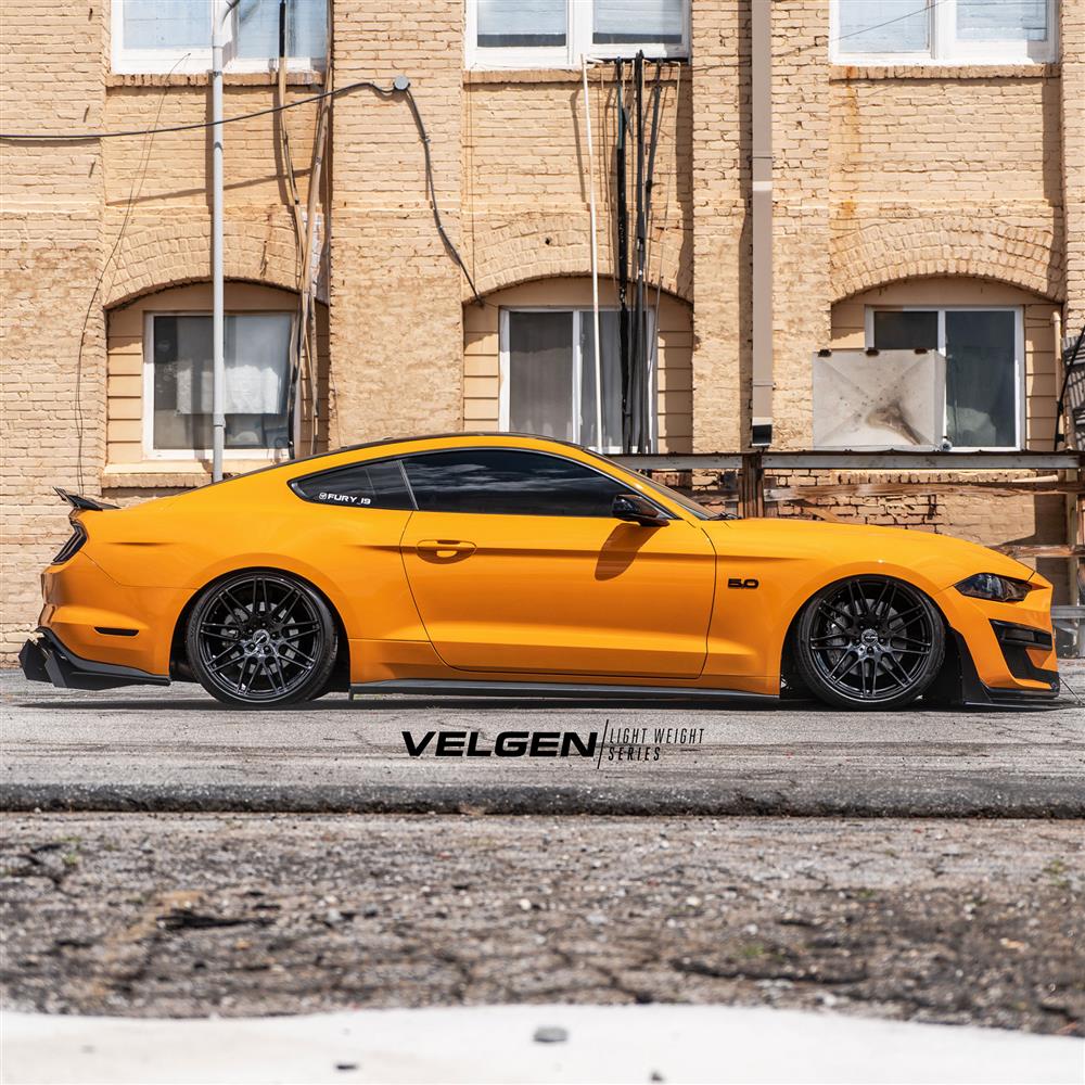 2015-2023 Mustang Velgen VF9 Wheel & MT Tire Kit - 20x10/11 - Gloss Black