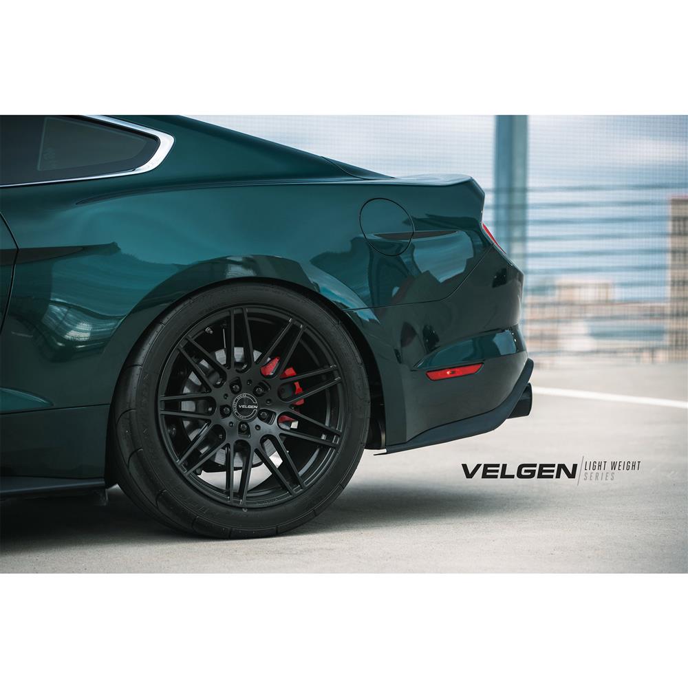 2015-2023 Mustang Velgen VF9 Wheel & MT Tire Kit - 20x10/11 - Satin Black