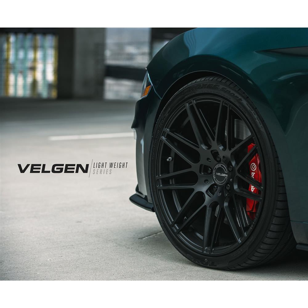 2015-2023 Mustang Velgen VF9 Wheel & Nitto Tire Kit - 20x10/11 - Satin Black