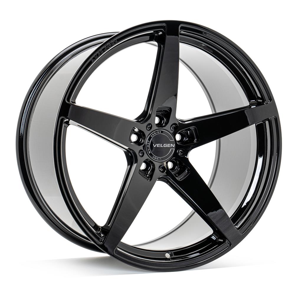 2015-2023 Mustang Velgen Classic5 V2 Wheel & MT Tire Kit - 20x10/11 - Gloss Black