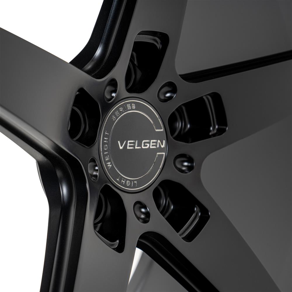 2015-2023 Mustang Velgen Classic5 V2 Wheel & MT Tire Kit - 20x10/11 - Satin Black