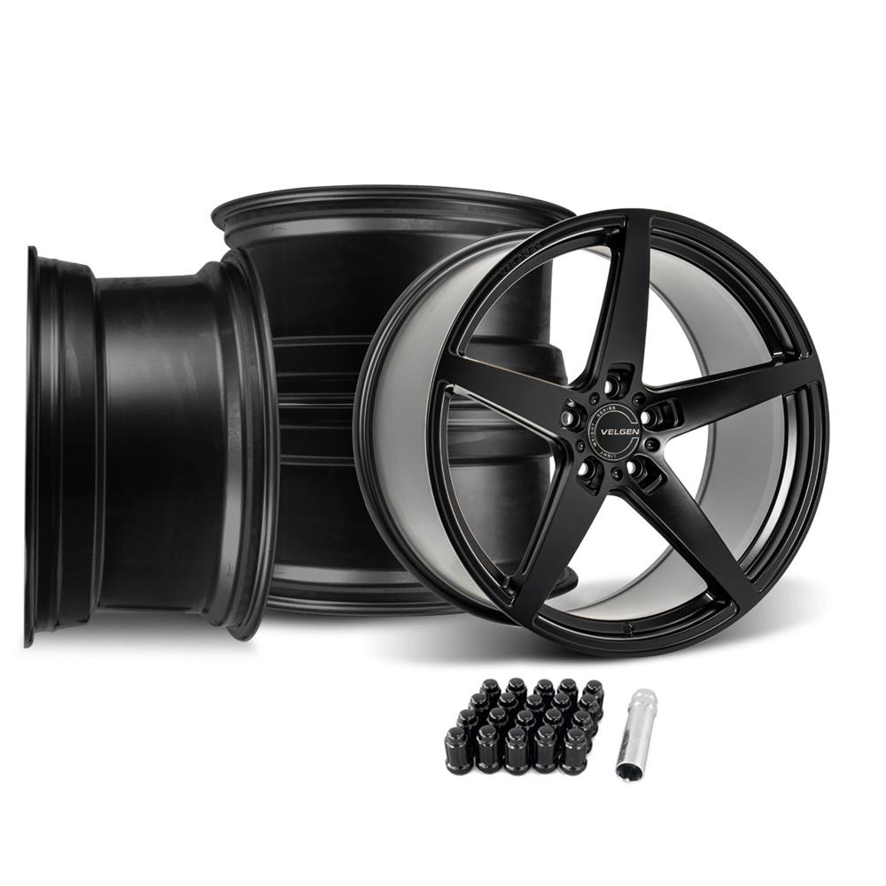 2015-26 Mustang Velgen Classic5 V2 Wheel Kit - 20X10/11  - Satin Black
