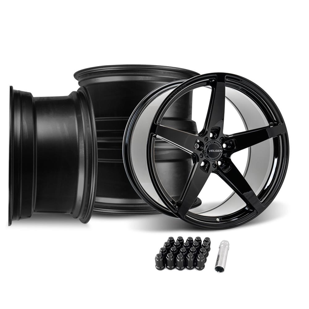 2015-26 Mustang Velgen Classic5 V2 Wheel Kit - 20X10/11  - Gloss Black