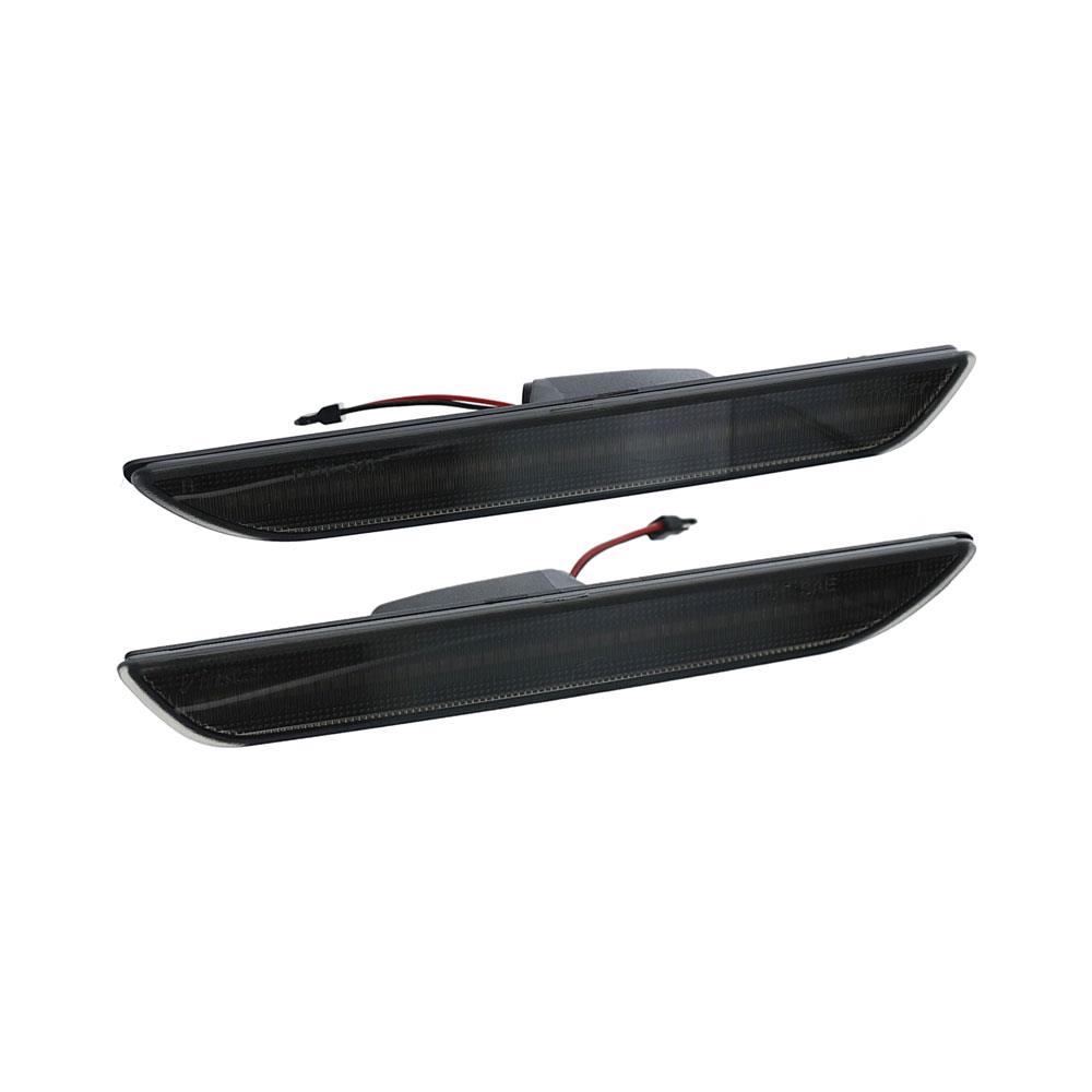 Mustang LED Sequential Rear Side Marker Kit - Smoked Lens (15-23)