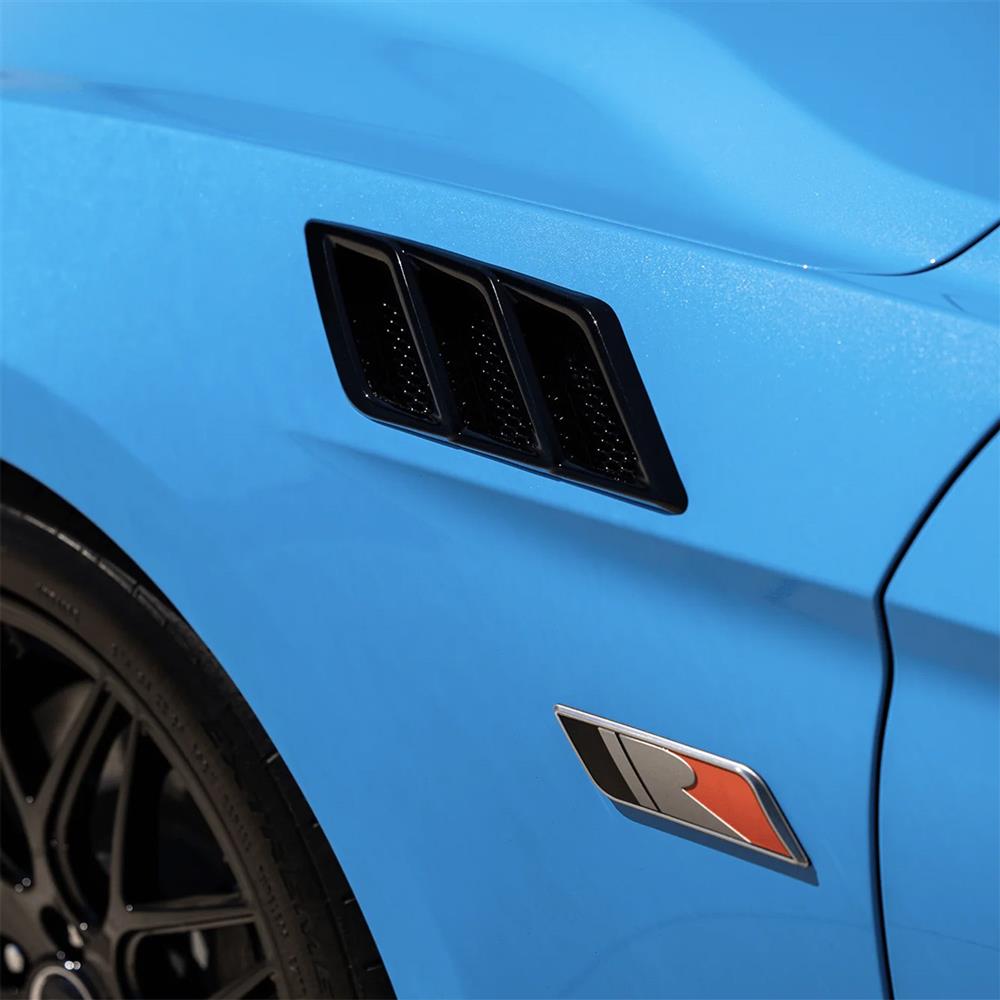 2015-23 Mustang Roush Fender Vent Heat Extractors  - Gloss Black
