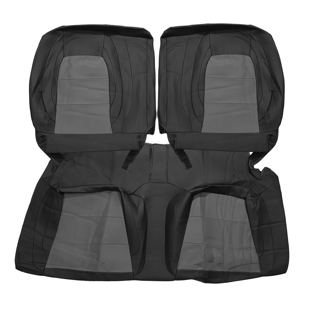 2015-23 Mustang Factory Style Seat Covers - Black/Gray