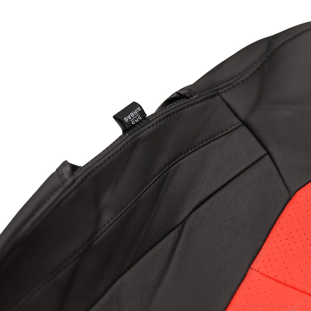 2015-23 Mustang Factory Style Seat Covers - Black/Red