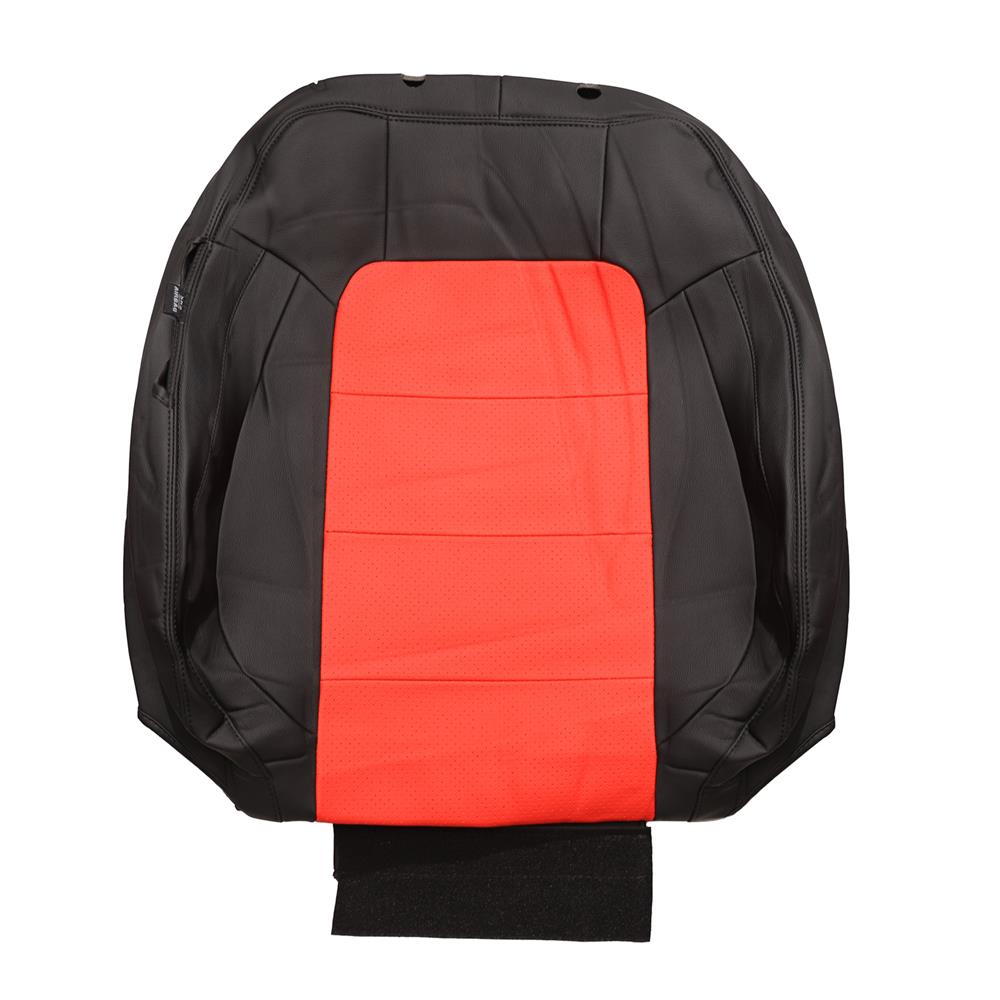 2015-23 Mustang Factory Style Seat Covers - Black/Red