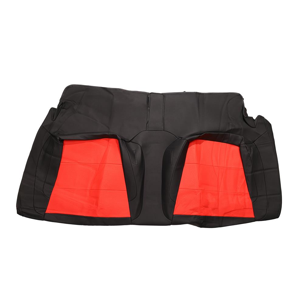 2015-23 Mustang Factory Style Seat Covers - Black/Red