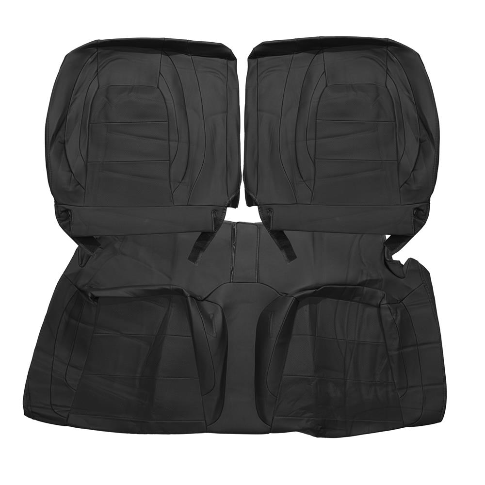 2015-2023 Mustang Factory Style Seat Covers - Black Simulated Leather