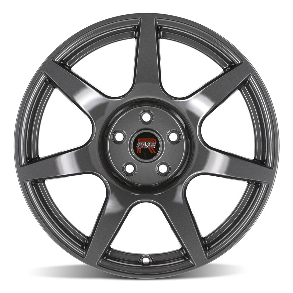 2015-2023 Mustang SVE R350 Wheel & Firestone Tire Kit - 19x10/11 - Liquid Graphite