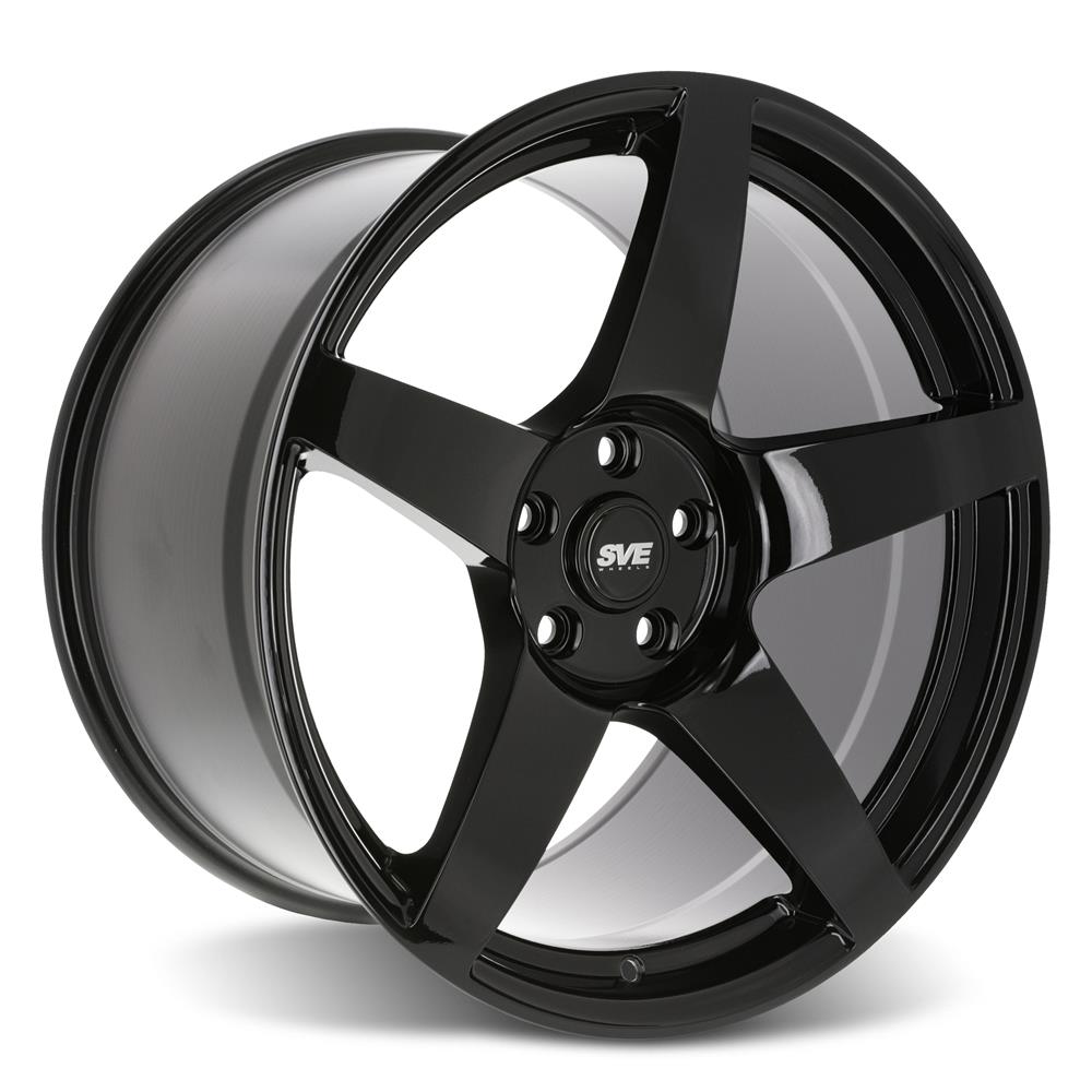 2015-2023 Mustang SVE R355 Wheel & Firestone Tire Kit - 19x10/11 - Gloss Black