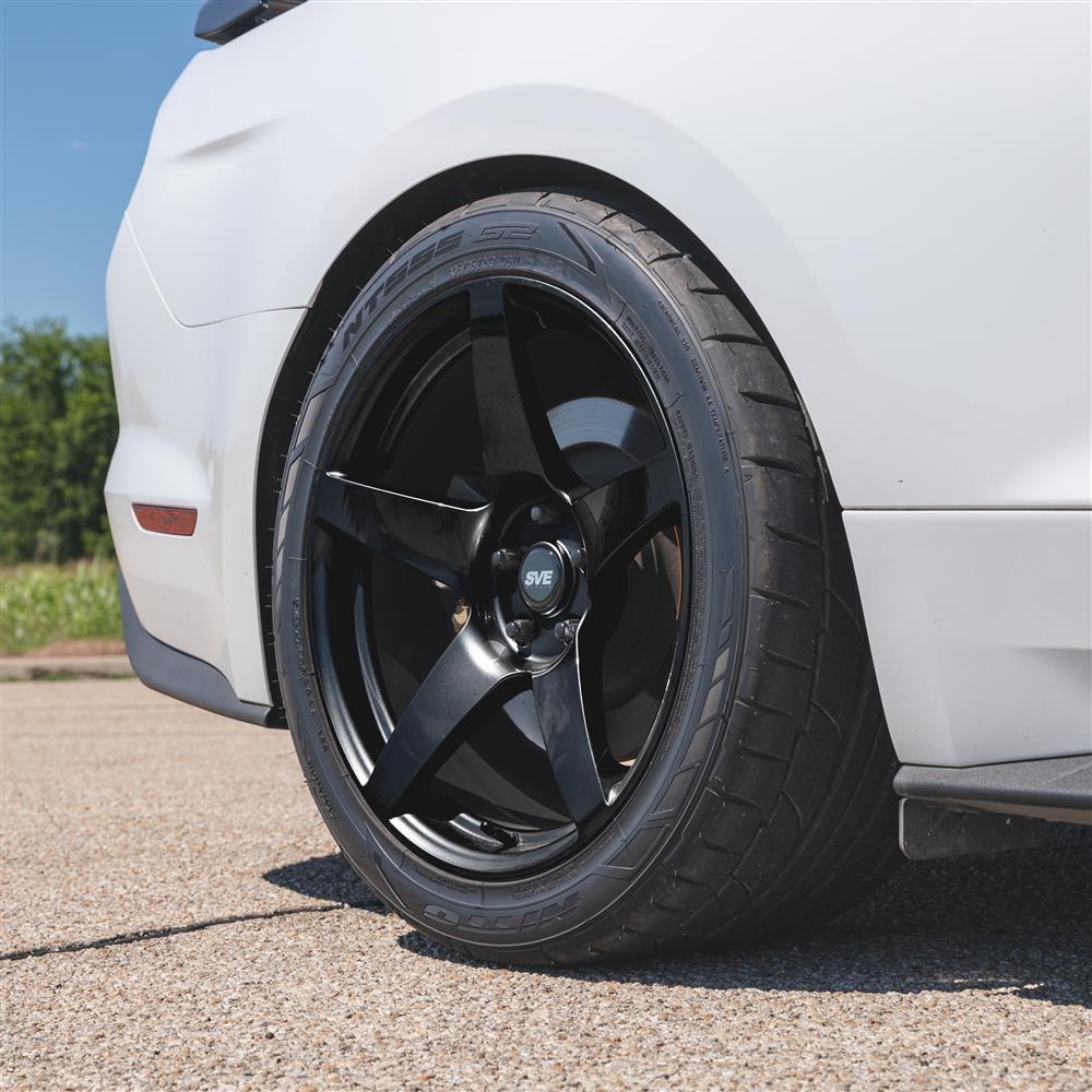 2015-2023 Mustang SVE R355 Wheel & Firestone Tire Kit - 19x10 - Gloss Black
